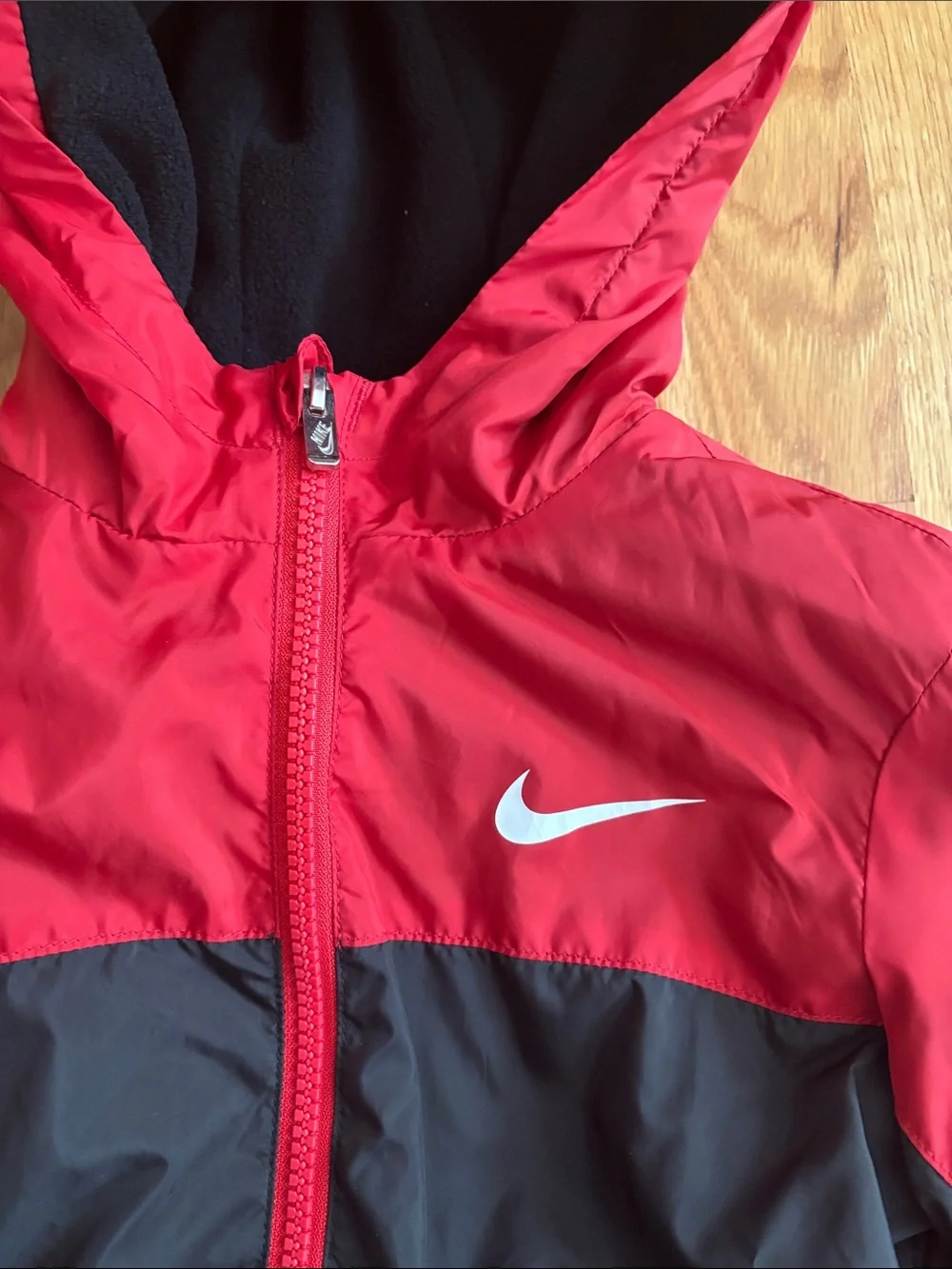 4T Nike Hooded Fleece Lined Windbreaker Jacket